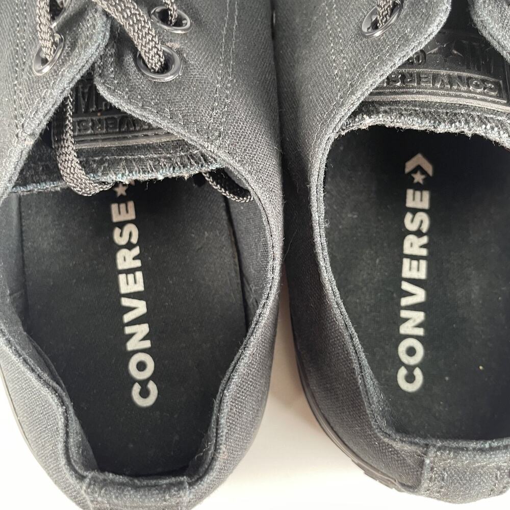 Converse Chuck Taylor All Star Men's 11.5 Black Low Top Shoes Casual Sneaker GUC - Picture 8 of 9